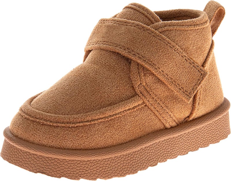 Josmo Kids Girls Boys Boots Cozy Winter Snow Fuzzy Ankle Boots Shoes Kid's Low Ankle Boot for Toddler/Little Kid/Big Sizes - Image 1